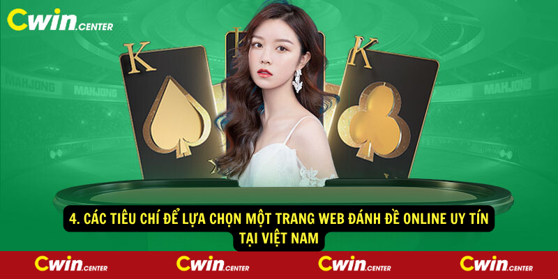 4. Các tiêu chí để lựa chọn một trang web đánh đề online uy tín tại Việt Nam